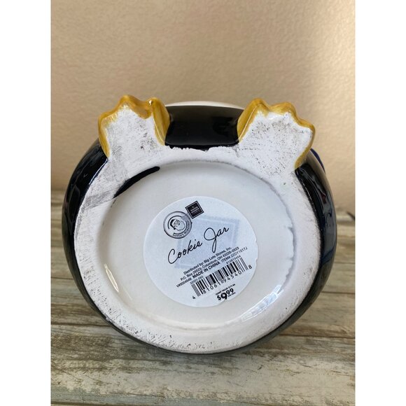 Winter Wonder Lane Penguin Ceramic Cookie Jar Christmas - Picture 10 of 11